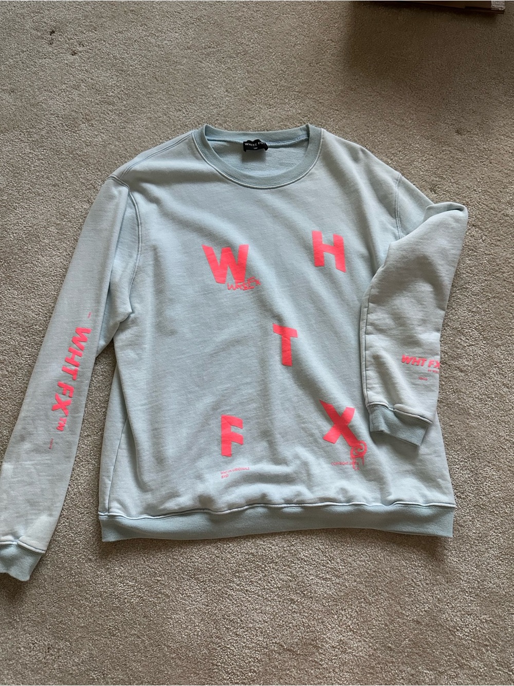 Whitefox Oversized Sweater Washed Blue